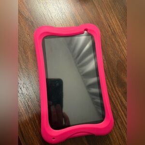 Pink Tablet with Protective Case